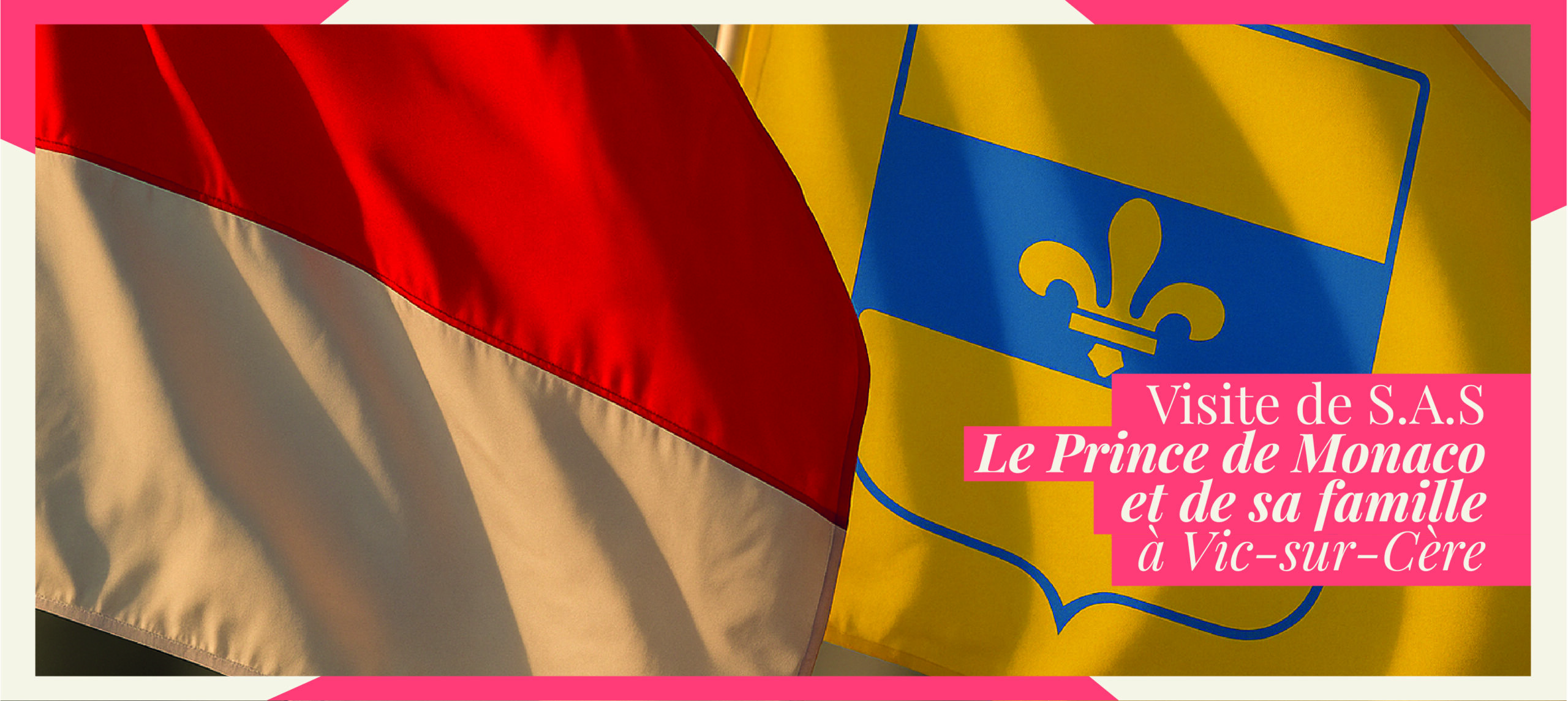 Visite officielle de la famille princière de Monaco à Vic-sur-Cère