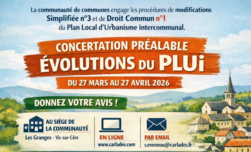 Modifications du PLUi