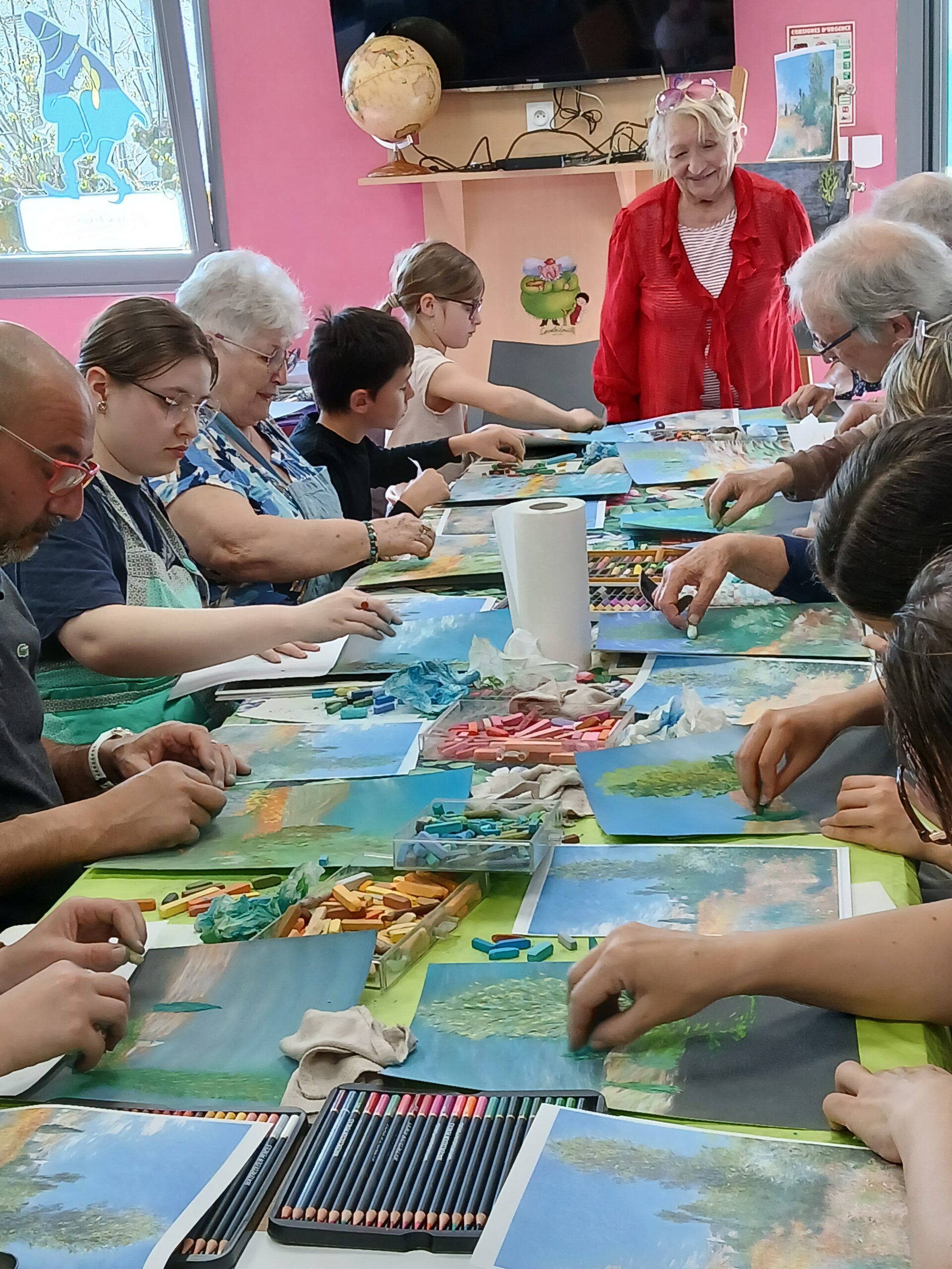 A la découverte du Pastel sec en Médiathèque